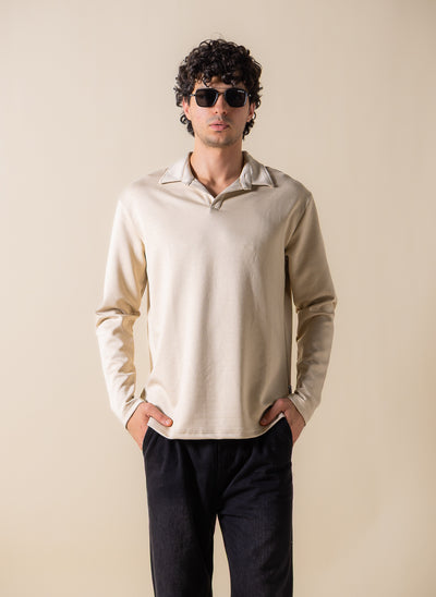 SOFT POLO SWEATSHIRT