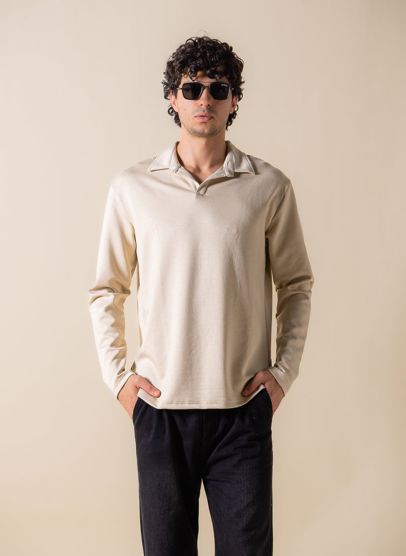 SOFT POLO SWEATSHIRT