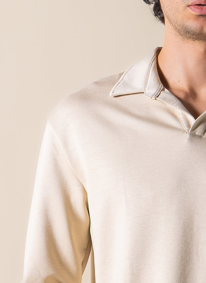 SOFT POLO SWEATSHIRT
