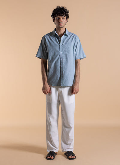 STRIPED SLIM COTTON SHIRT