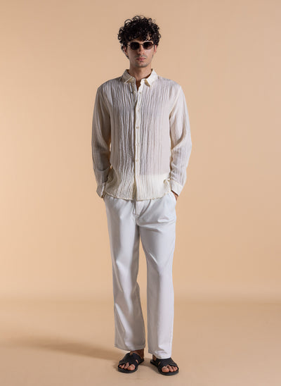 LIGHTWEIGHT TEXTURED SHIRT
