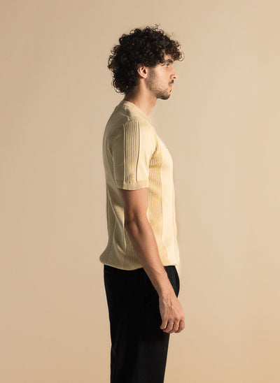 FINE KNIT SLIM T-SHIRT
