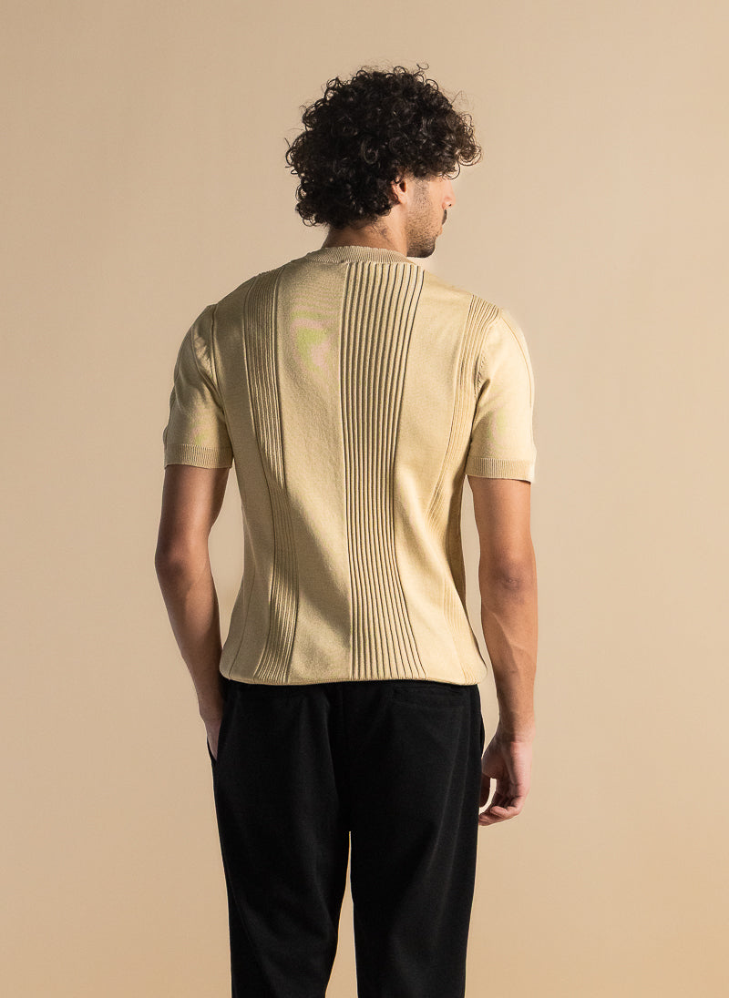 FINE KNIT SLIM T-SHIRT