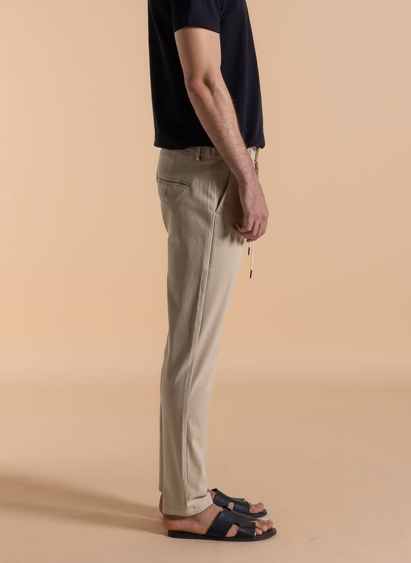 DETAILED SLIM COMFORT TROUSERS