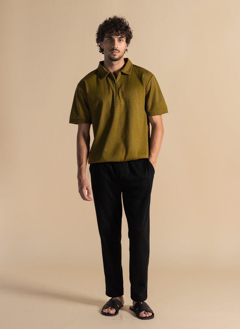 TEXTURED POLO SHIRT