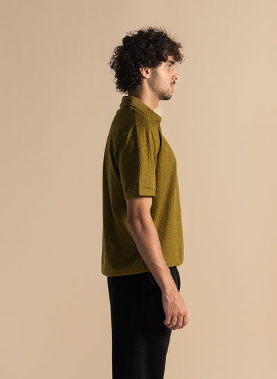 TEXTURED POLO SHIRT