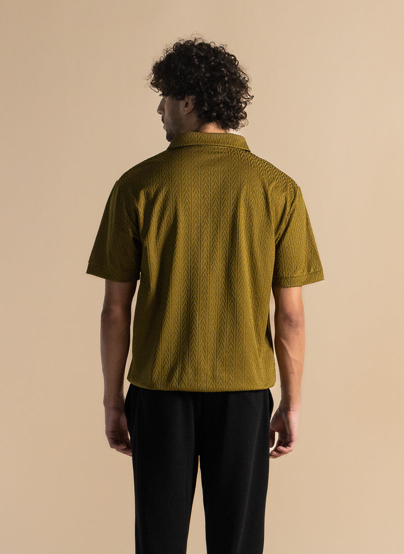 TEXTURED POLO SHIRT