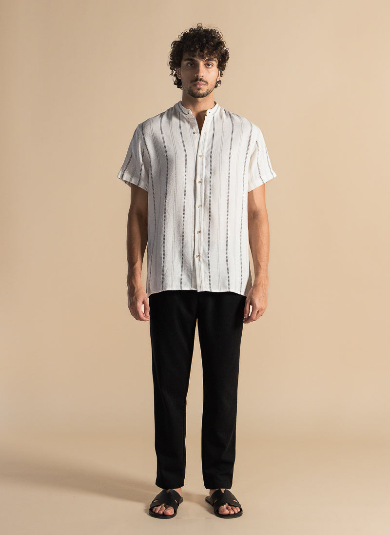 KNITTED STRIPED SHIRT