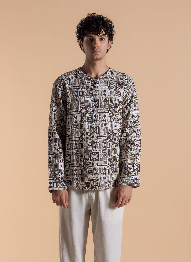 DETAILED PRINTED SHIRT