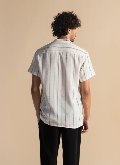 KNITTED STRIPED SHIRT