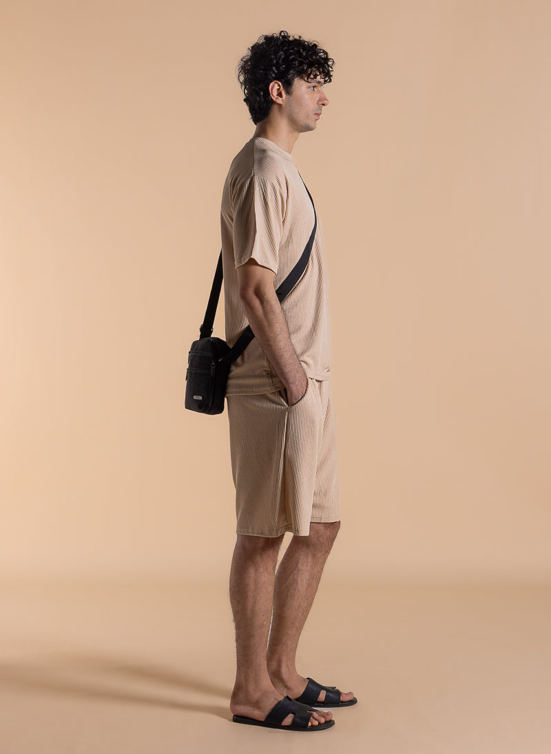 TEXTURED COMOFRT T-SHIRT SET