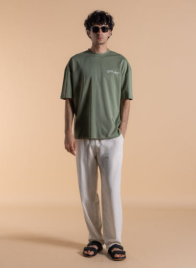 MIDWEIGHT CONTRAST PRINTED T-SHIRT