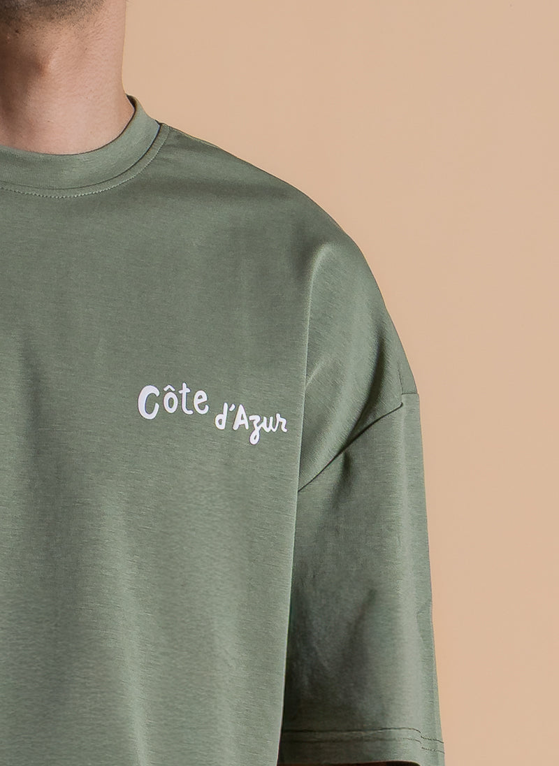 MIDWEIGHT CONTRAST PRINTED T-SHIRT