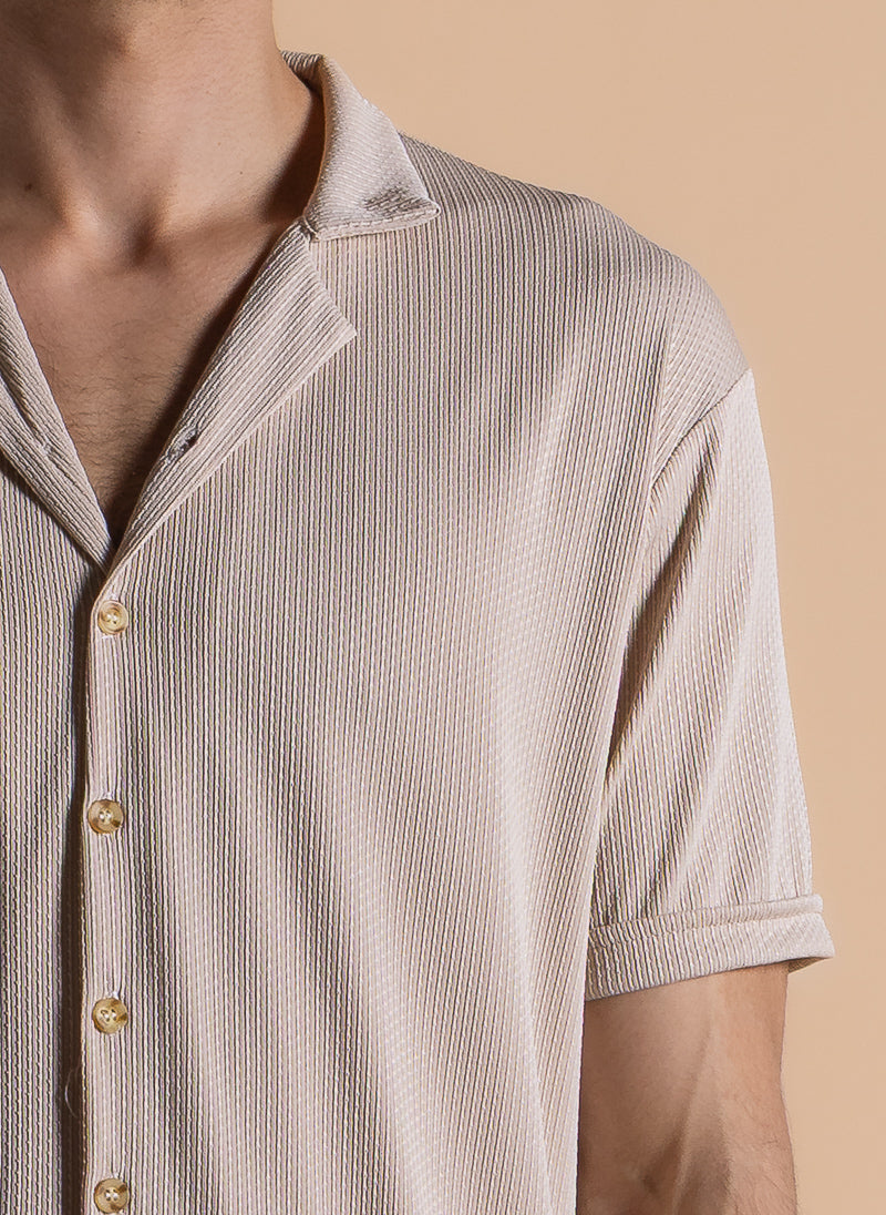 TEXTURED SLIM SHIRT