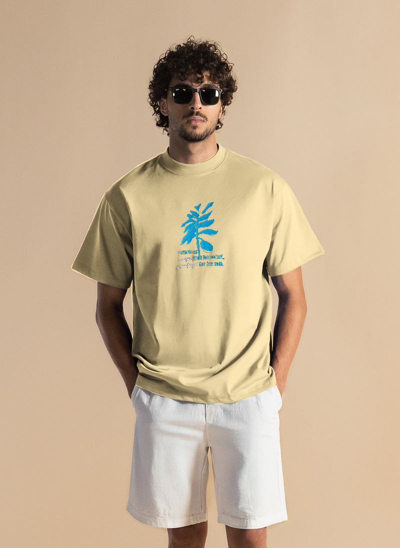 CONTRAST PRINTED T-SHIRT
