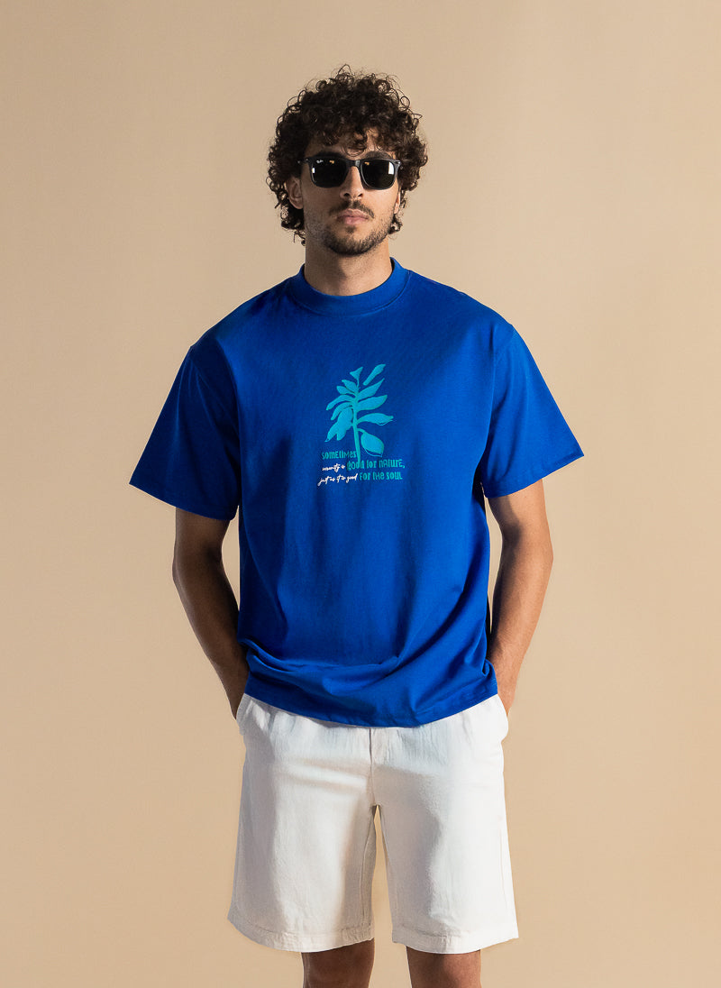 CONTRAST PRINTED T-SHIRT