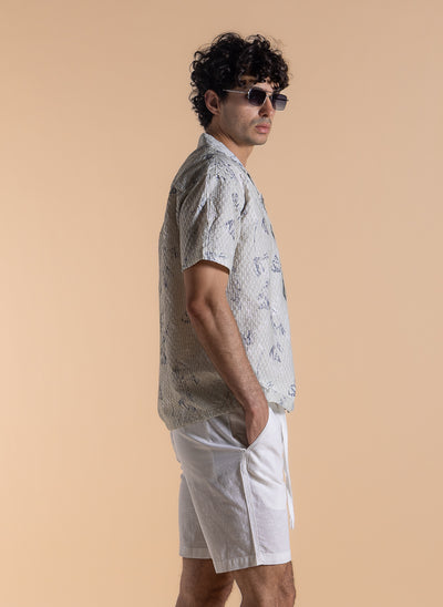 ABSTRACT PRINT COMFORT SHIRT