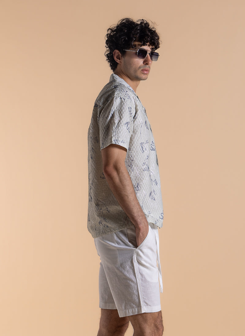 ABSTRACT PRINT COMFORT SHIRT