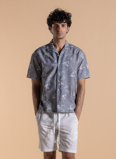 ABSTRACT PRINT COMFORT SHIRT