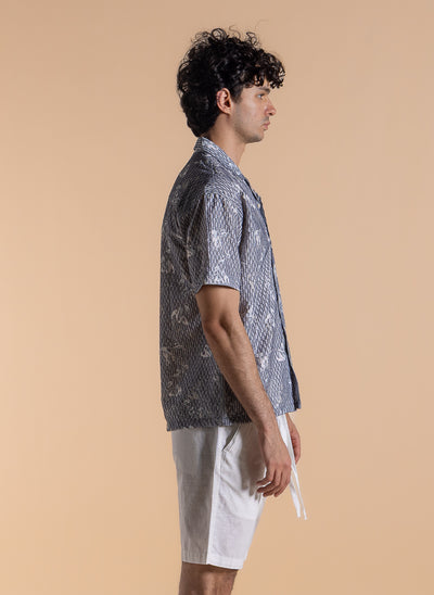 ABSTRACT PRINT COMFORT SHIRT