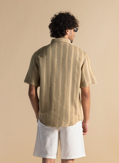 TEXTURED COTTON SHIRT