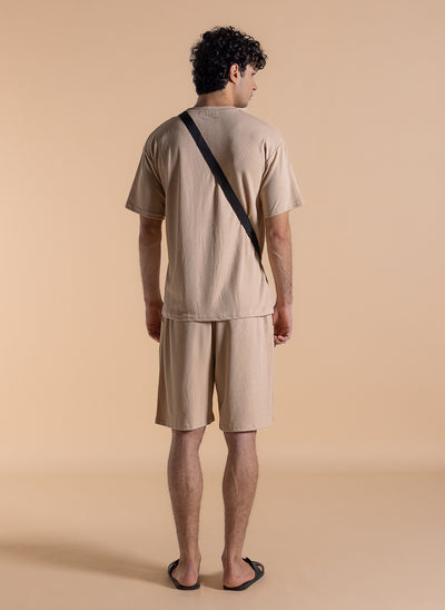 TEXTURED COMOFRT T-SHIRT SET