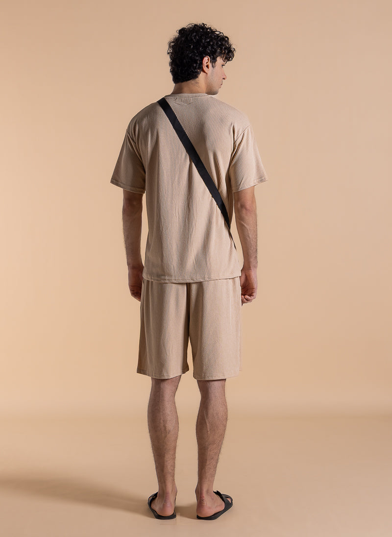 TEXTURED COMOFRT T-SHIRT SET