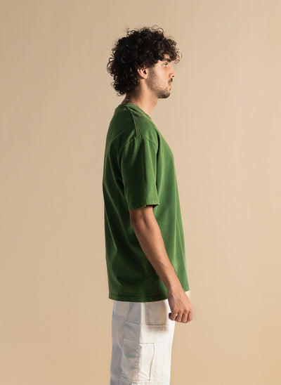 SLOGAN PRINTED COTTON T-SHIRT