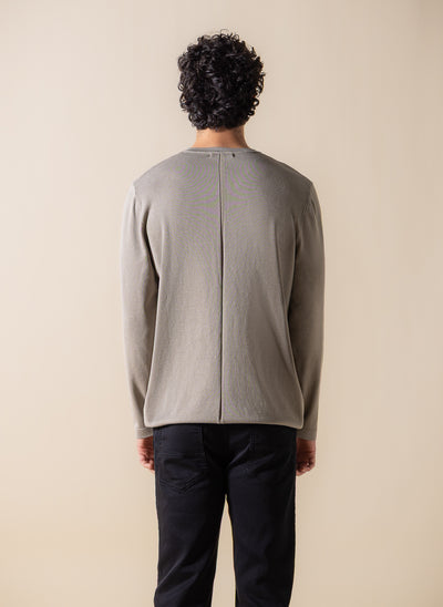 FINE KNIT HENLEY T-SHIRT