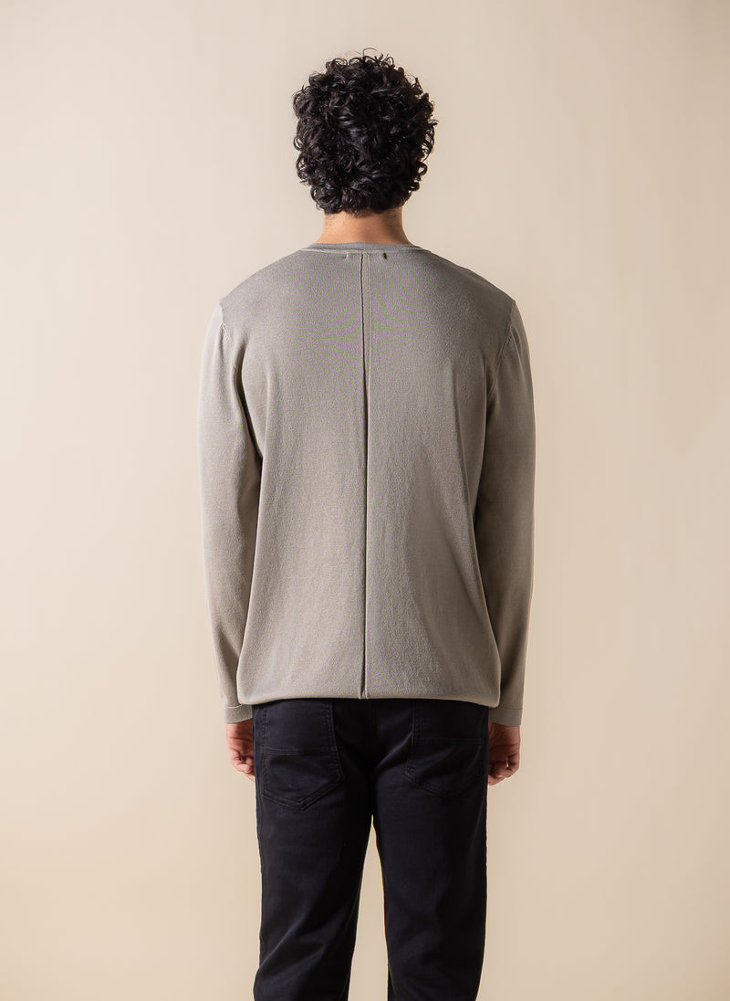 FINE KNIT HENLEY T-SHIRT