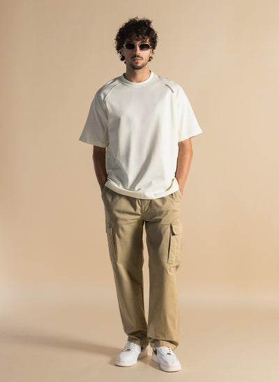 DETAILED TEXTURED T-SHIRT