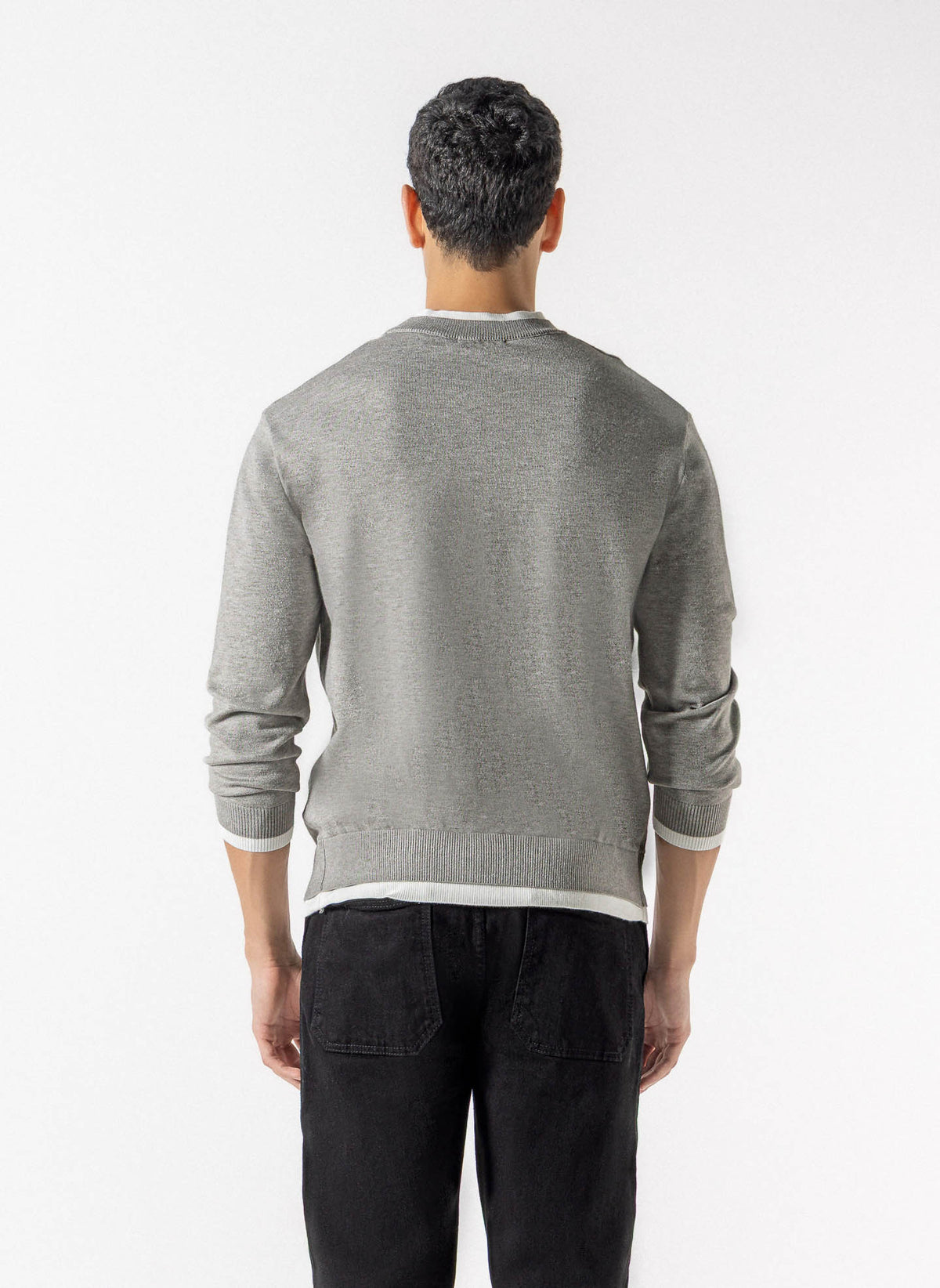 LAYERED CREWNECK SWEATER