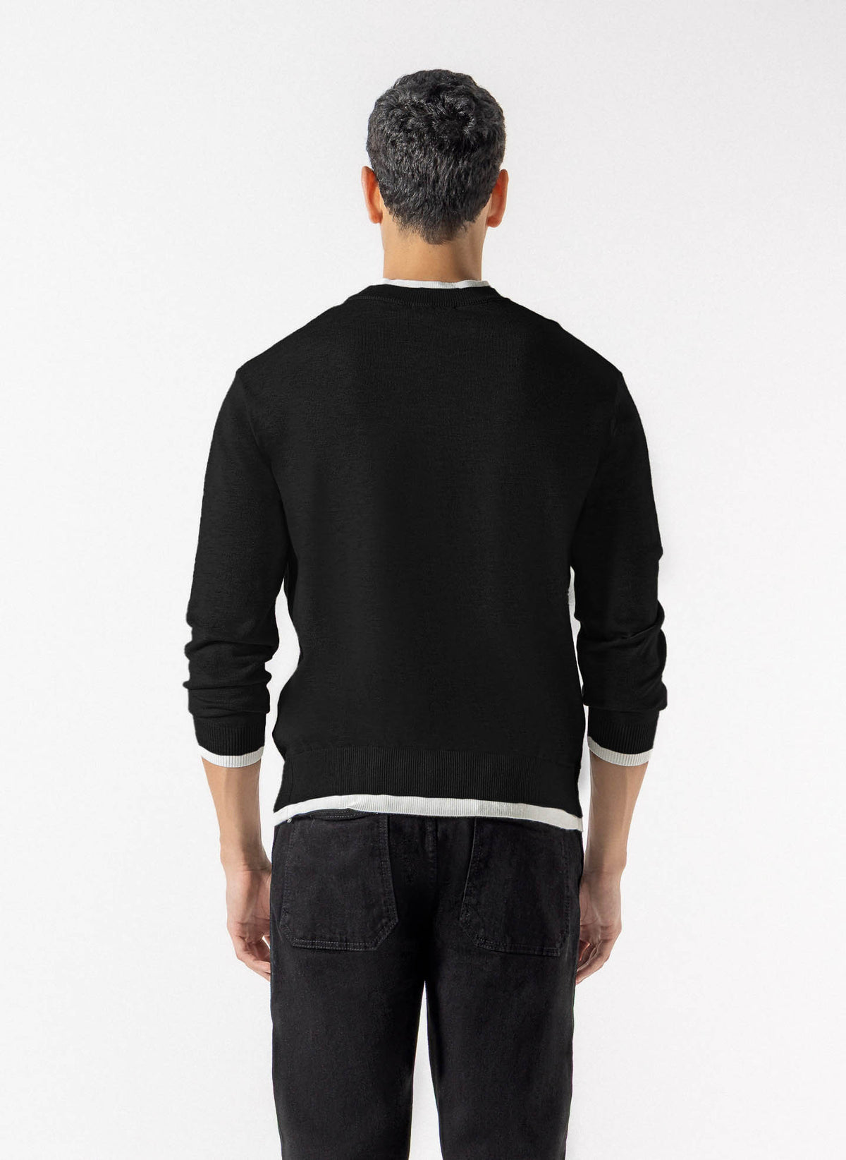 LAYERED CREWNECK SWEATER