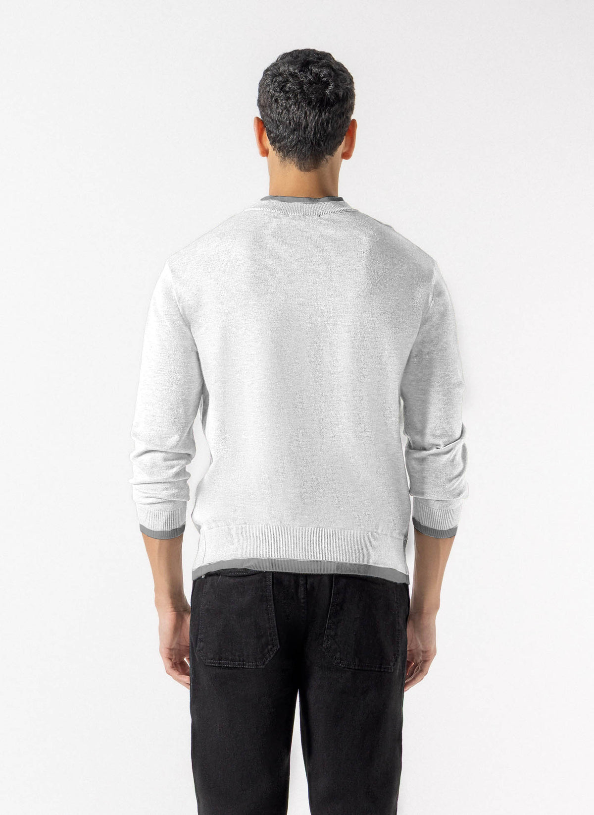 LAYERED CREWNECK SWEATER