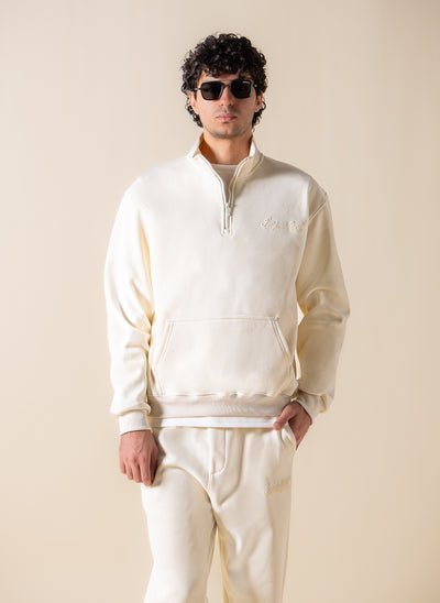 SOFT QUARTER-ZIP SWEATSHIRT SET