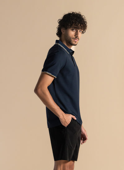 S93 DETAILED TECHINCAL POLO SHIRT