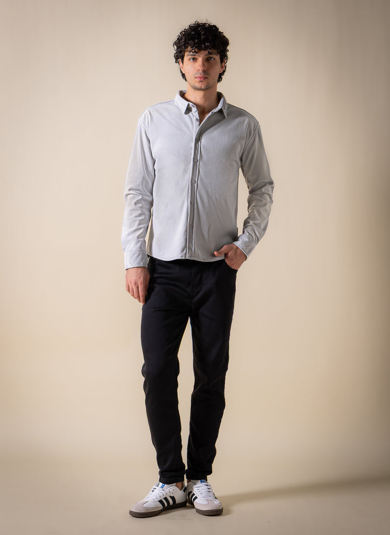 SUEDE TOUCH SLIM SHIRT