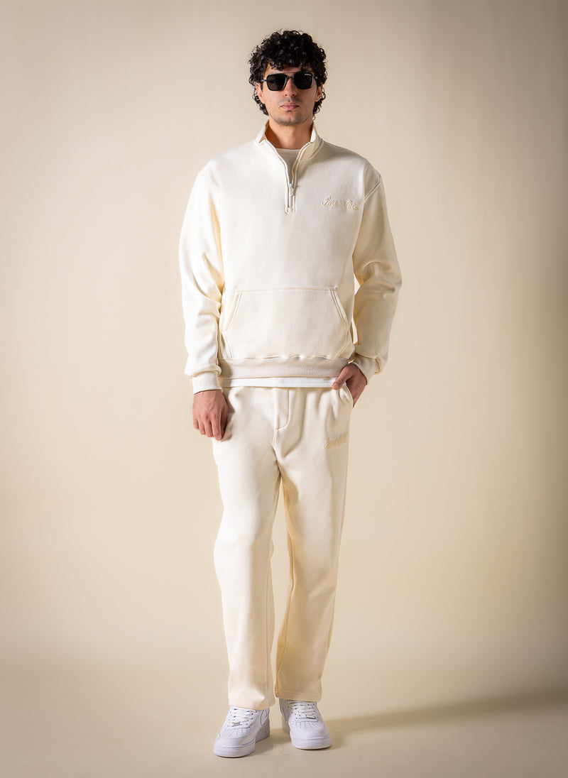 SOFT QUARTER-ZIP SWEATSHIRT SET