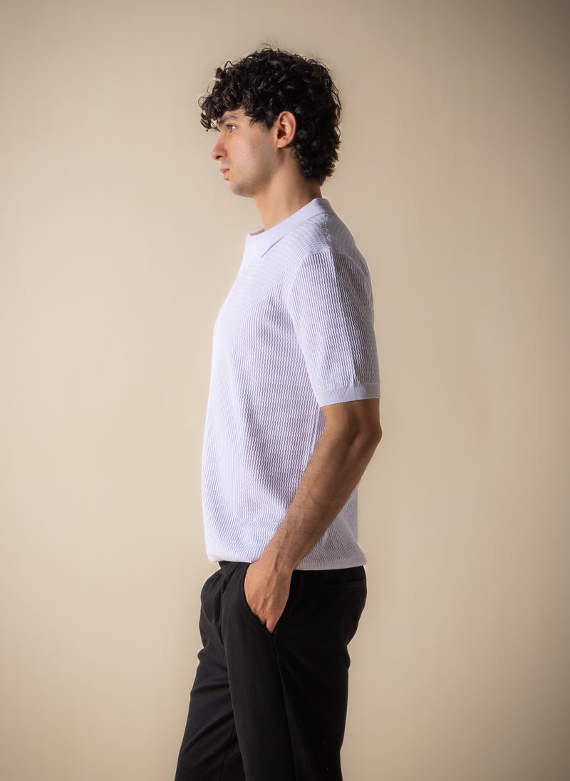 MIDWEIGHT TEXTURED POLO SHIRT – SHAPES | UAE | Shop for the Latest ...