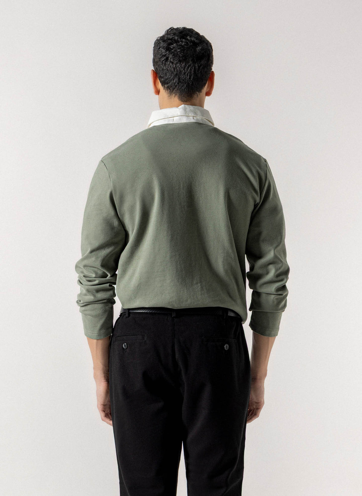 CONTRAST COLLAR POLO SHIRT