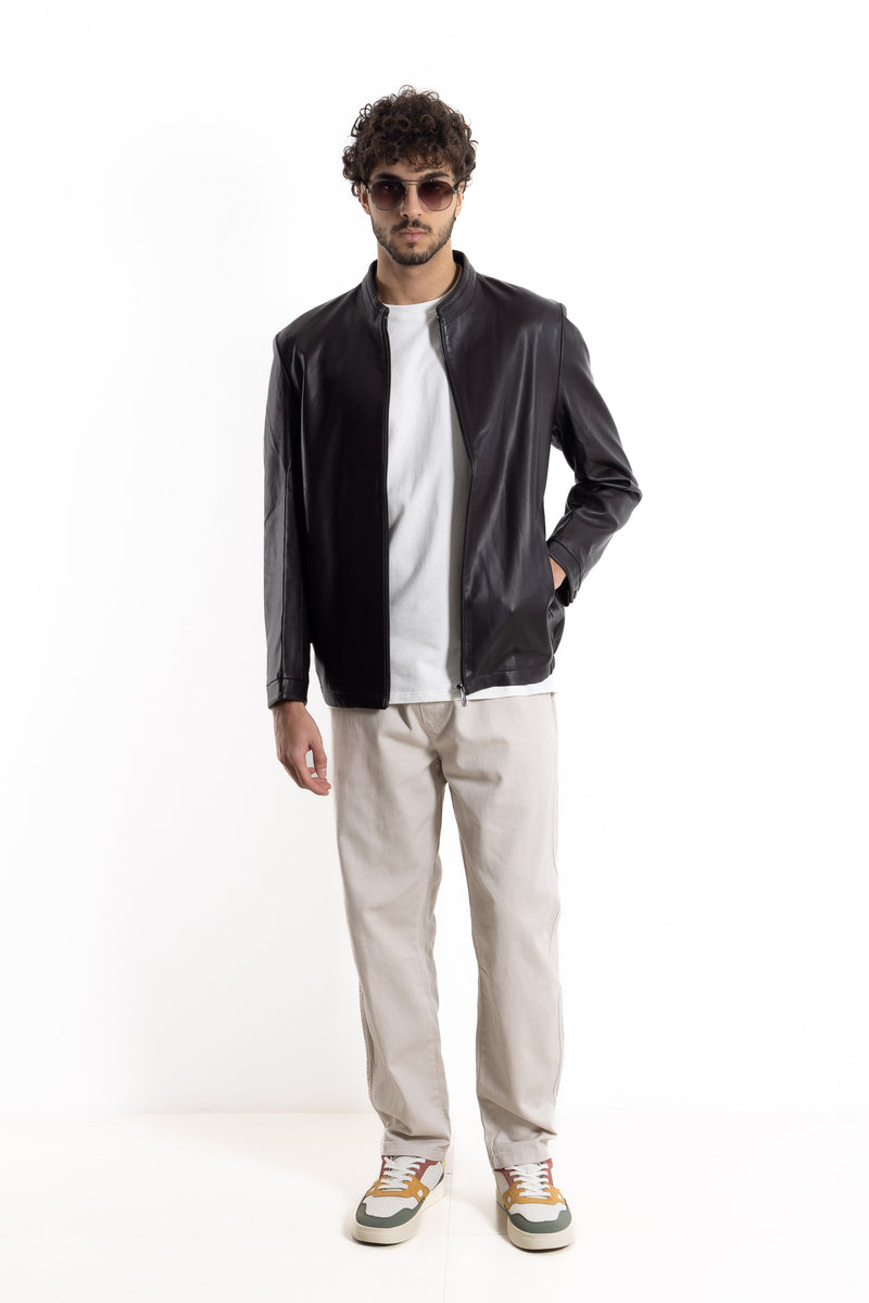 COMFORT FIT DENIM TROUSERS