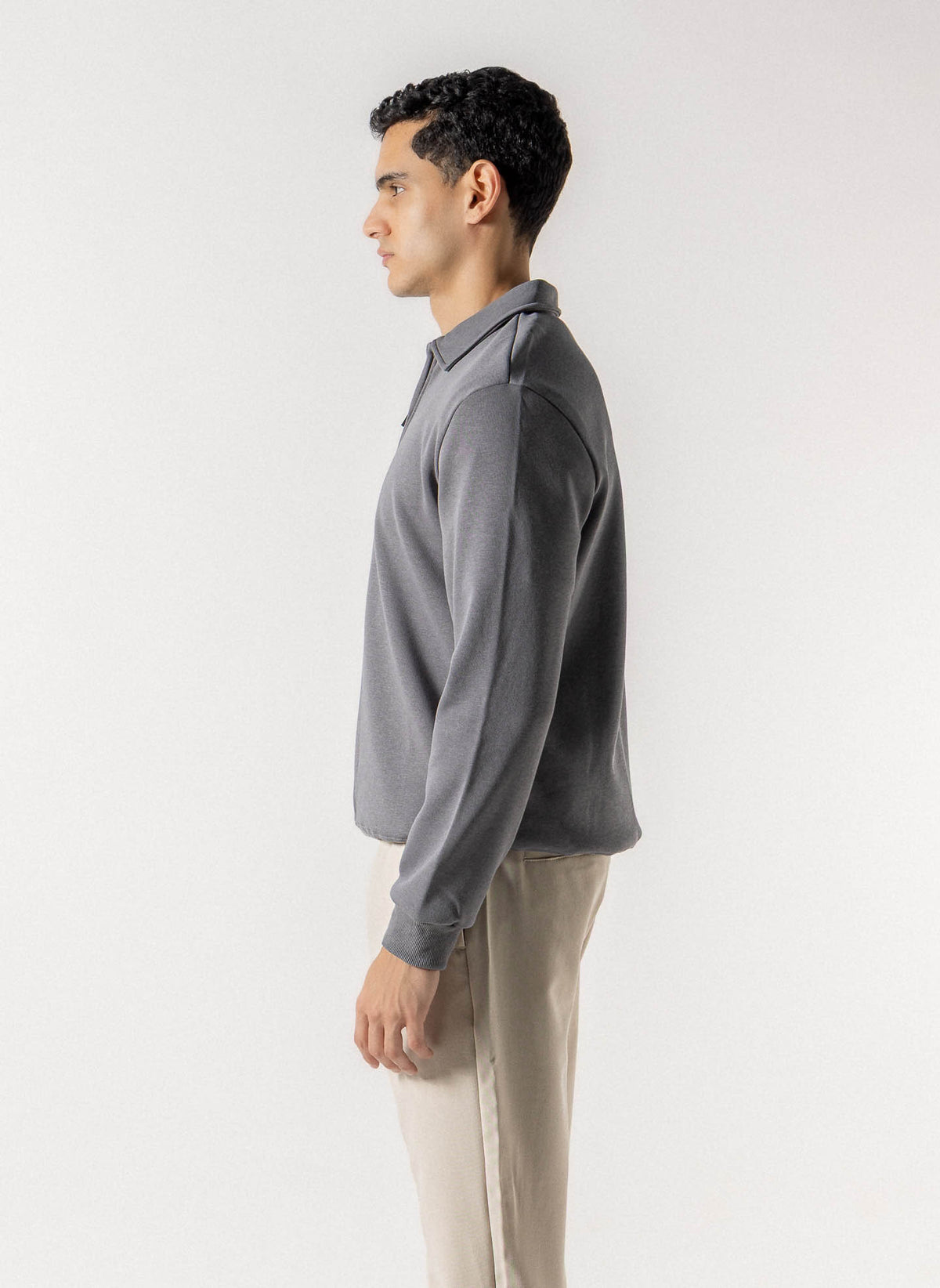 PLUSH POLO SWEATSHIRT