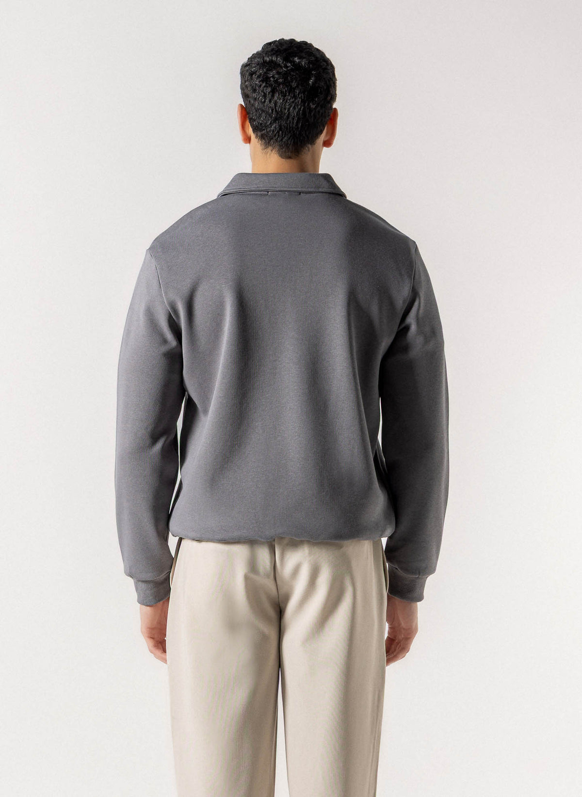 PLUSH POLO SWEATSHIRT