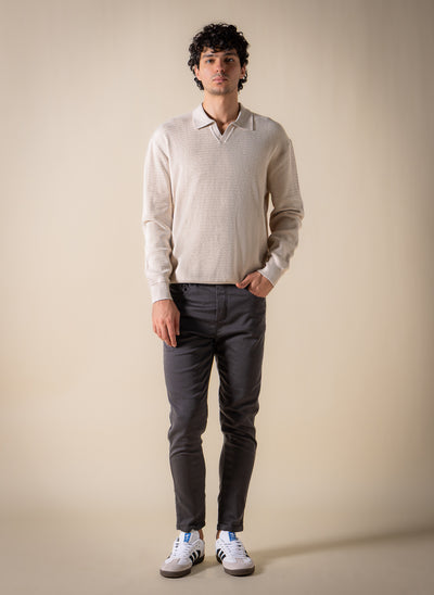 TEXTURED POLO SHIRT