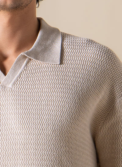 TEXTURED POLO SHIRT