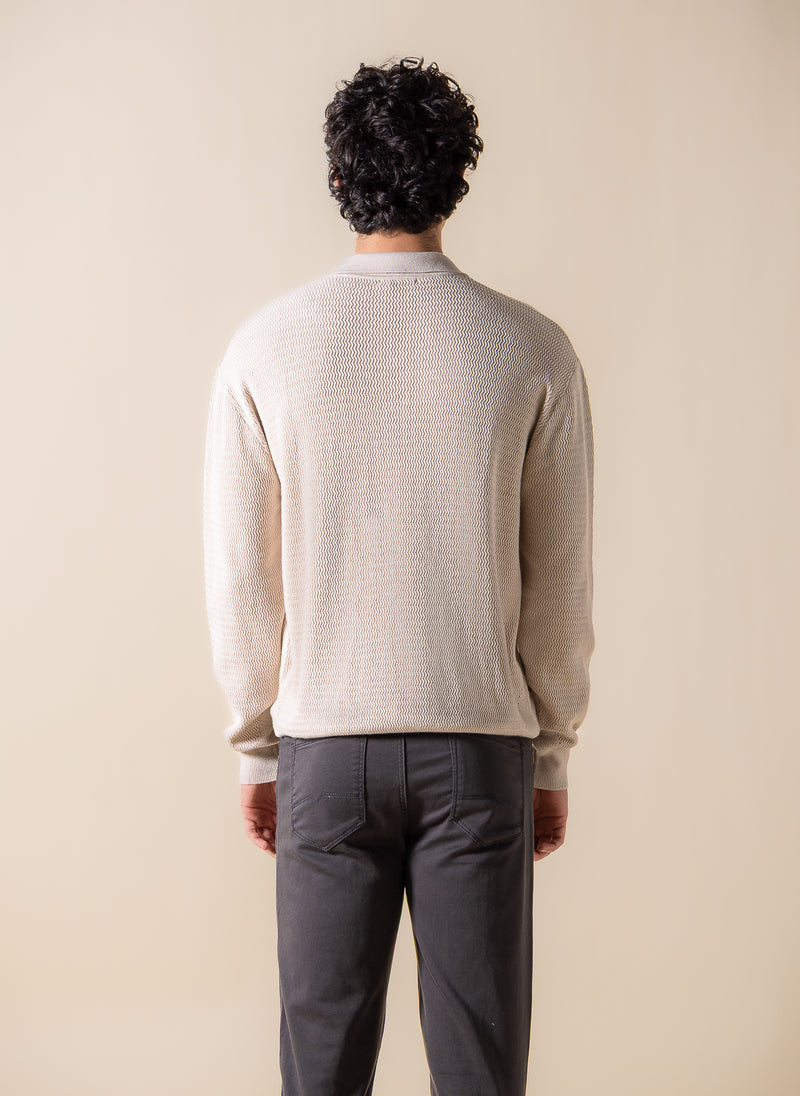 TEXTURED POLO SHIRT