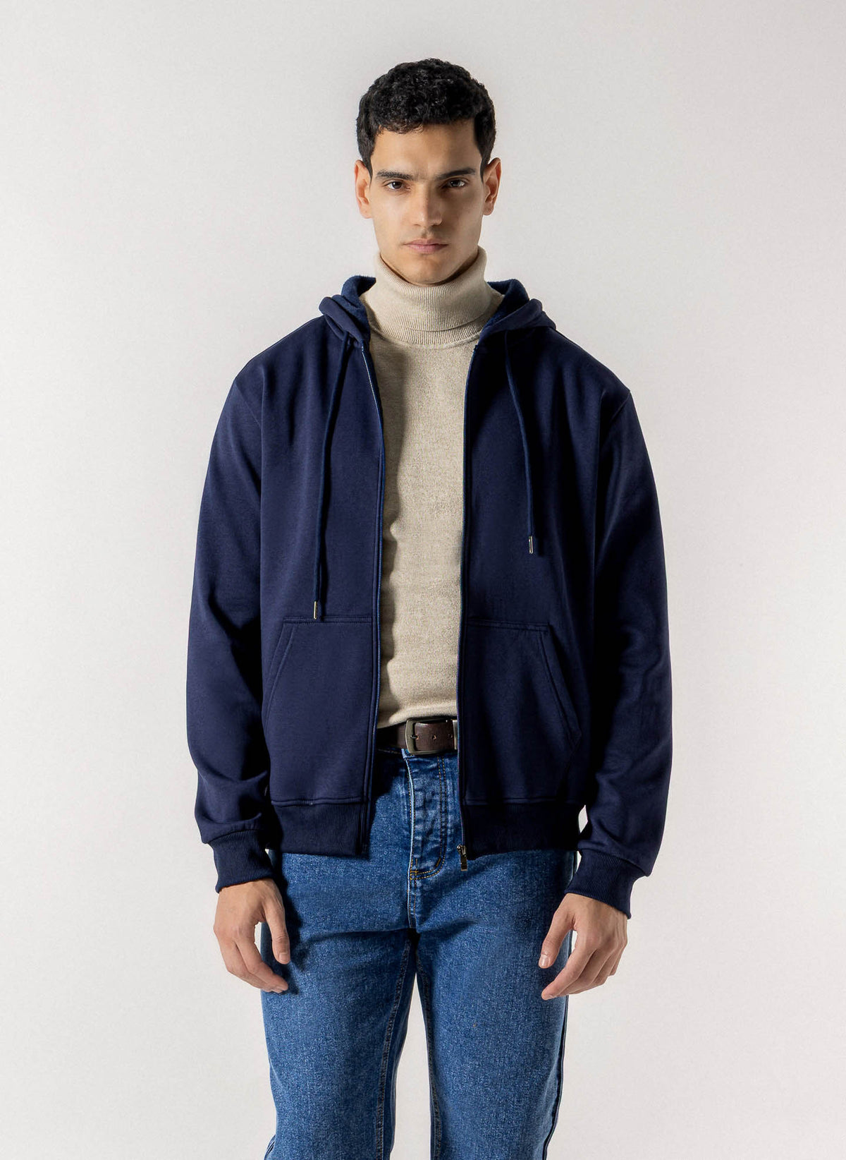 FLEECE LINED ZIP HOODIE