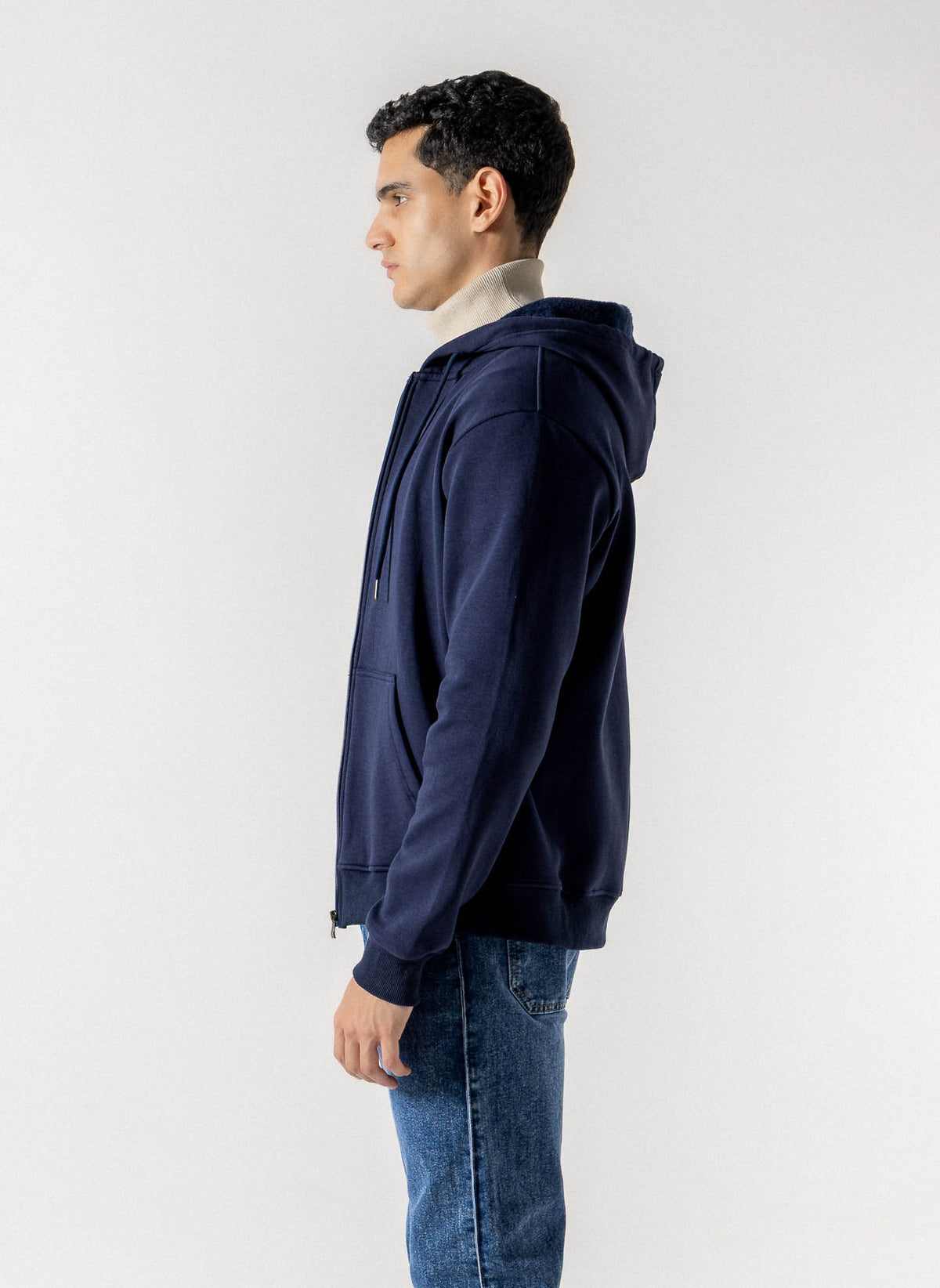 FLEECE LINED ZIP HOODIE