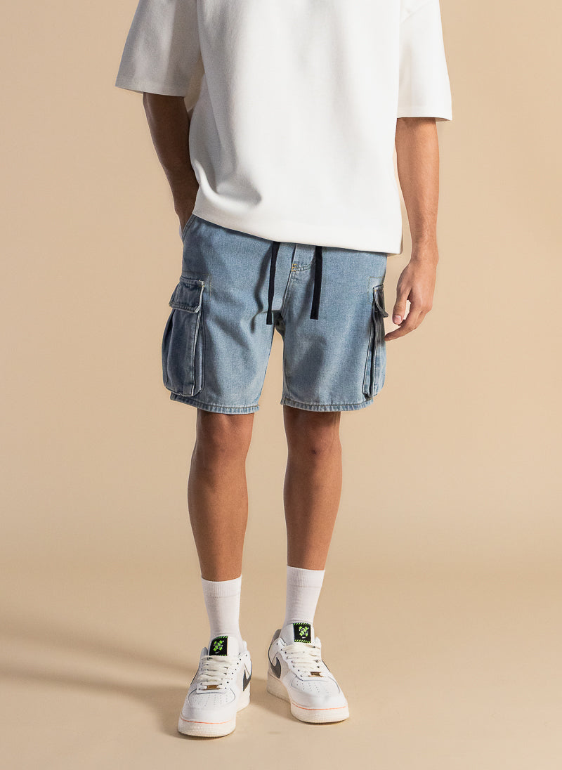 SOFT DENIM COMFORT SHORTS