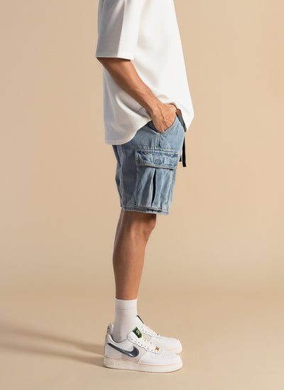SOFT DENIM COMFORT SHORTS